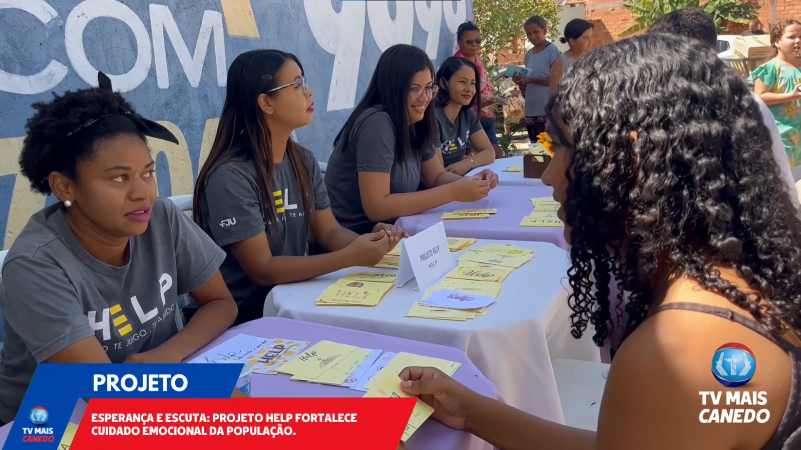 Projeto Help distribui cartas de conforto em Gabinete Itinerante
