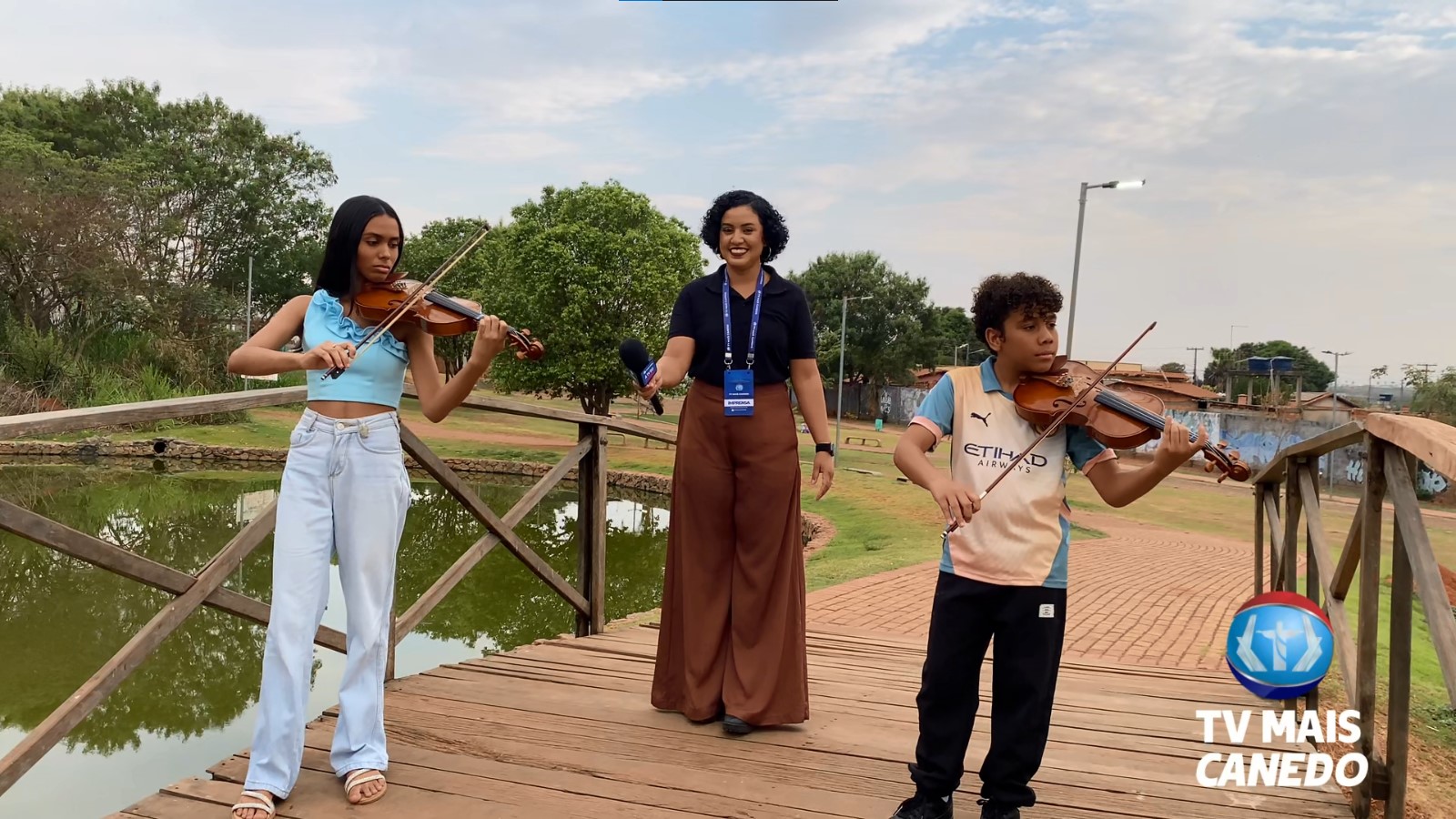Jovens músicos de Senador Canedo integram turnê nacional com Orquestra Cajuzinhos.