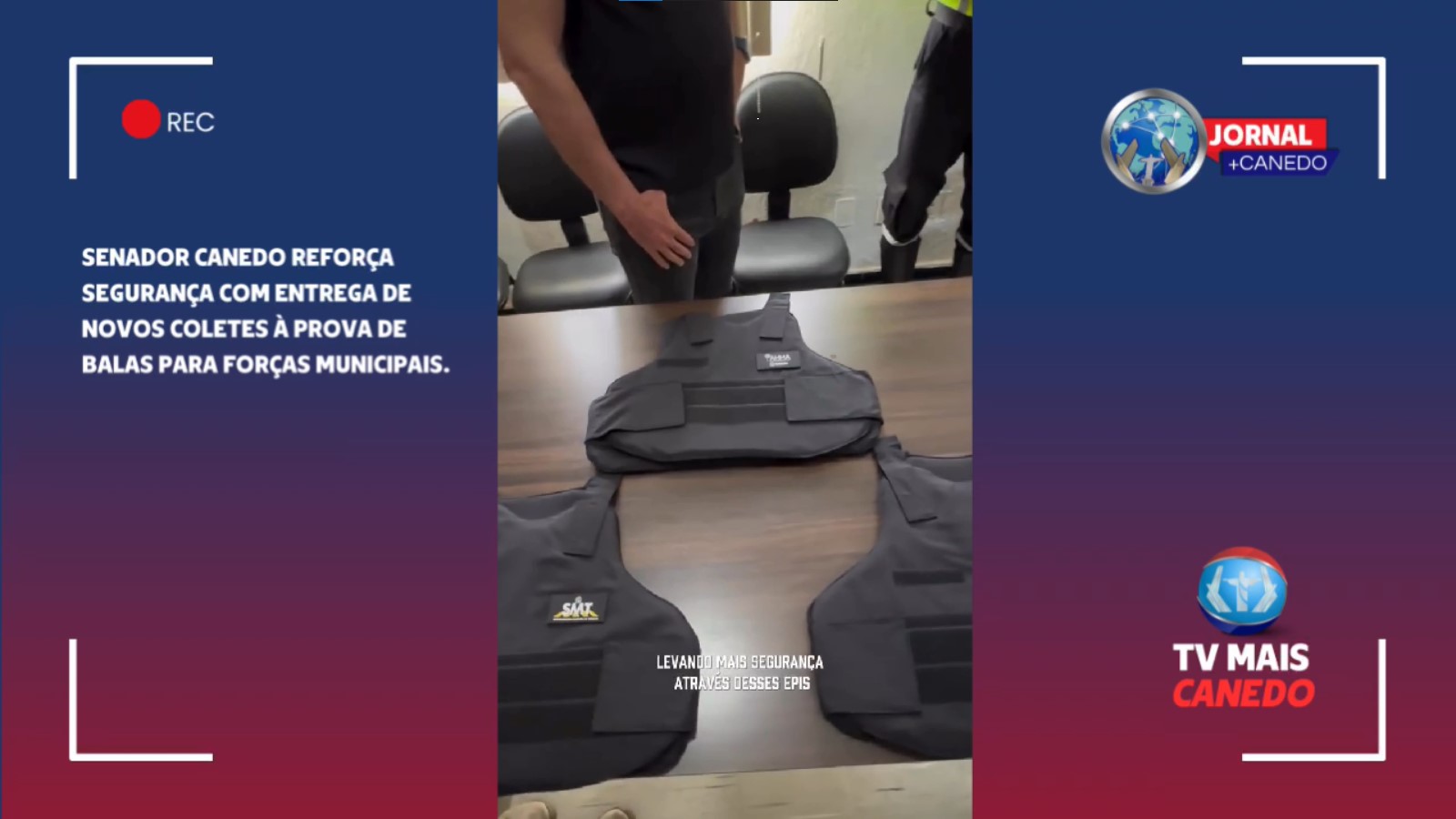 Senador Canedo reforça segurança com entrega de coletes para GCM, SMT e AMMA