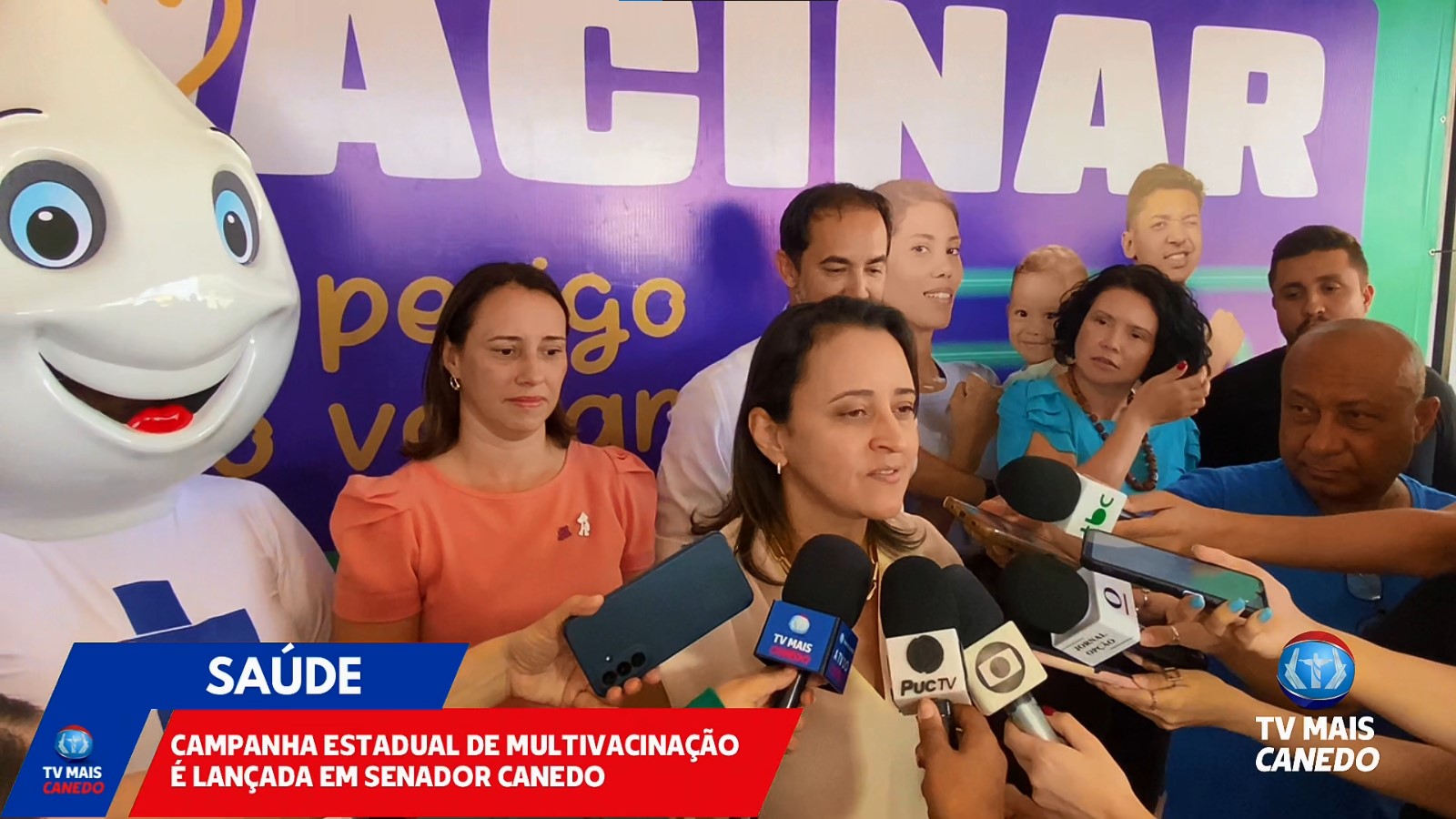 Senador Canedo sedia lançamento da Campanha Estadual de Multivacinação para crianças