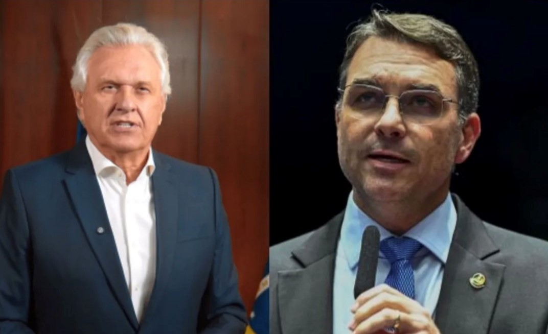 Flávio Bolsonaro pede desculpas a Ronaldo Caiado após rompimento de acordo político em Goiás