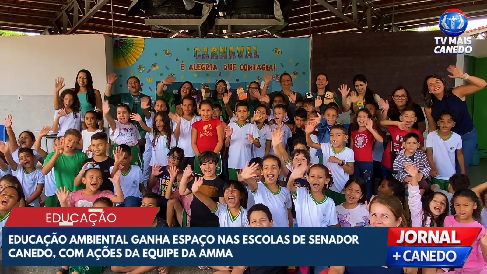 Projeto Vozes da Natureza promove consciência ambiental com teatro de fantoches em escola