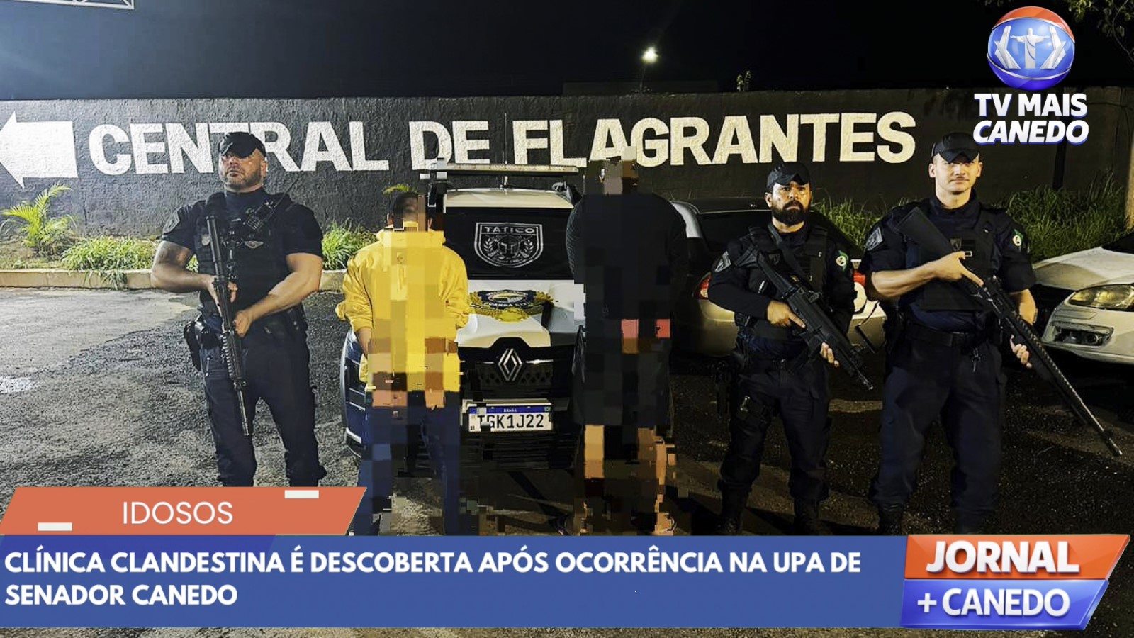 GCM de Senador Canedo localiza clínica clandestina e prende suspeitos em Bonfinópolis