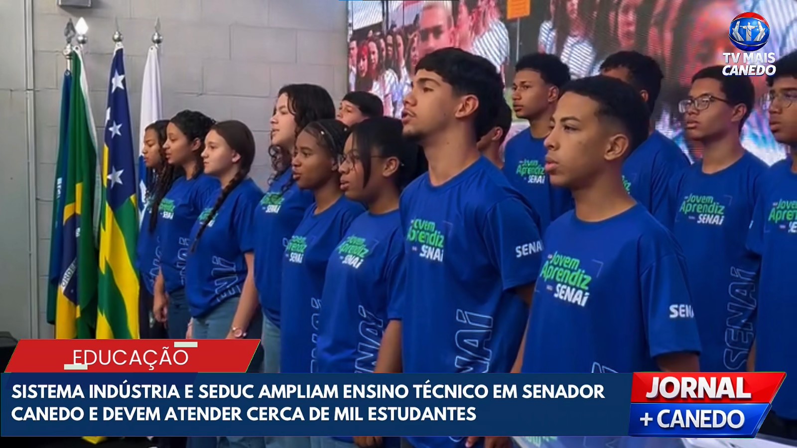 Parceria entre Sistema Indústria e Seduc amplia ensino técnico em Senador Canedo
