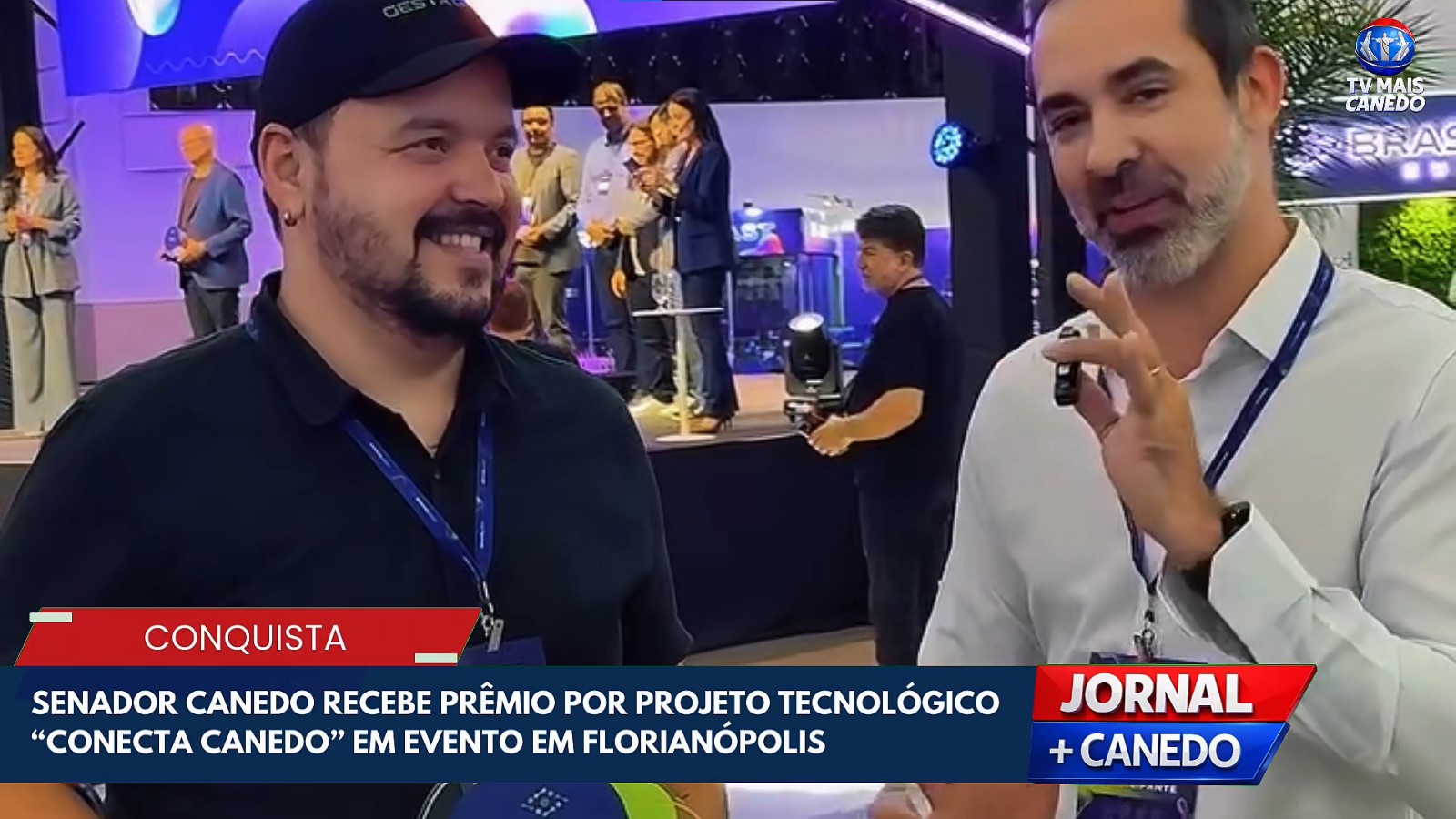 Senador Canedo ganha destaque e prêmio de inovação no Brasil Gov Summit 2026