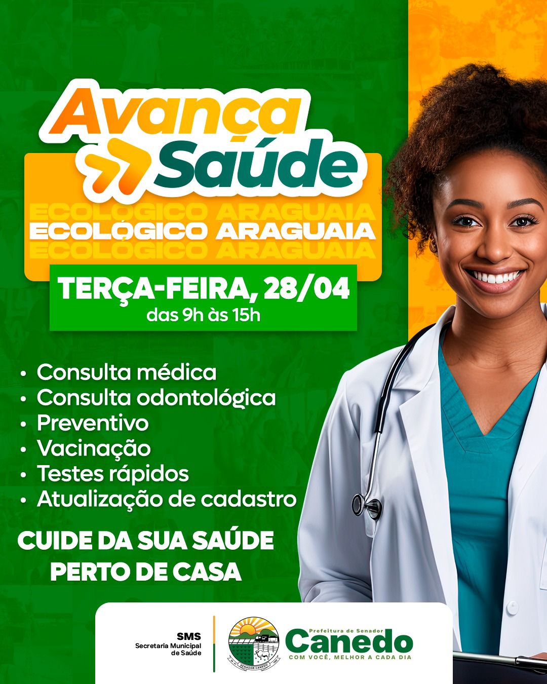 Avança Saúde leva atendimentos gratuitos à região do Ecológico Araguaia