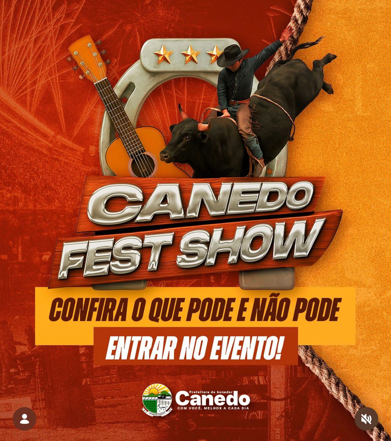 Canedo Fest Show 2026 terá quatro dias de rodeio e grandes shows nacionais