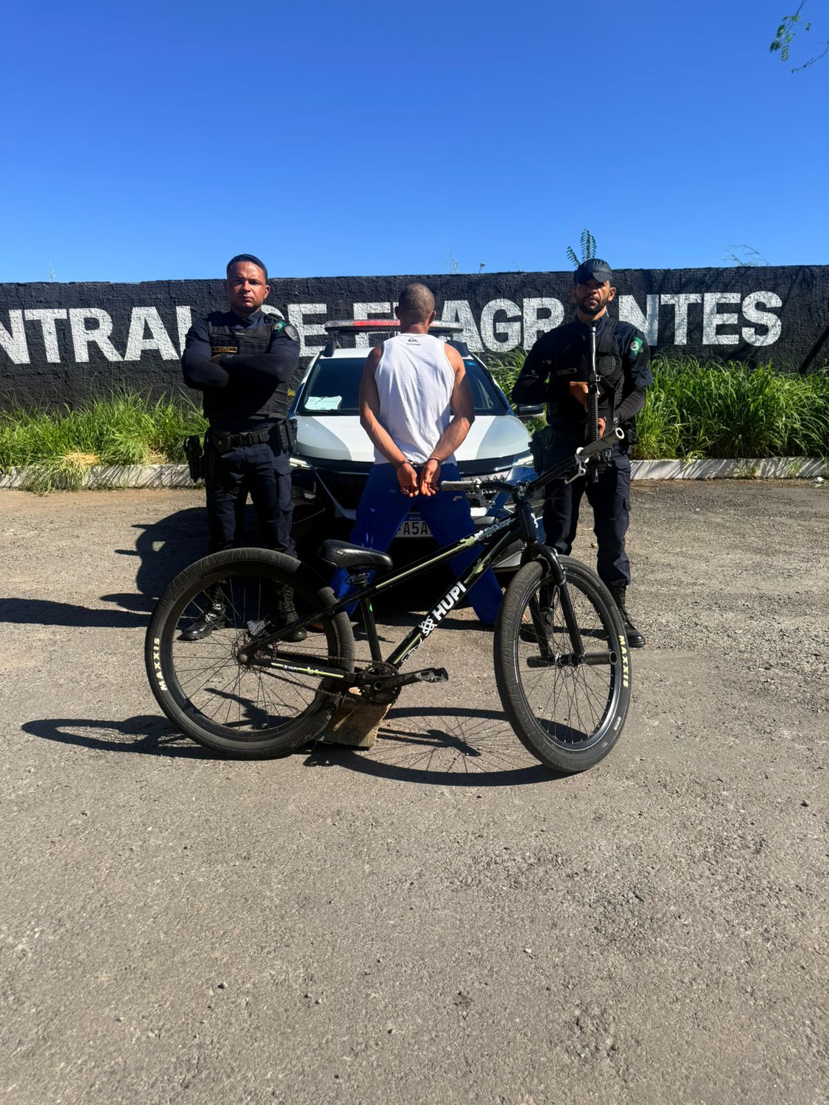 GCM detém suspeito de furto de bicicleta em Senador Canedo