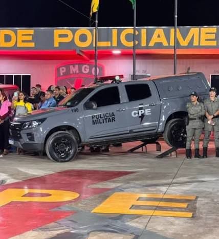 Viaturas pretas da CPE fazem último desfile antes de mudança oficial em Goiás