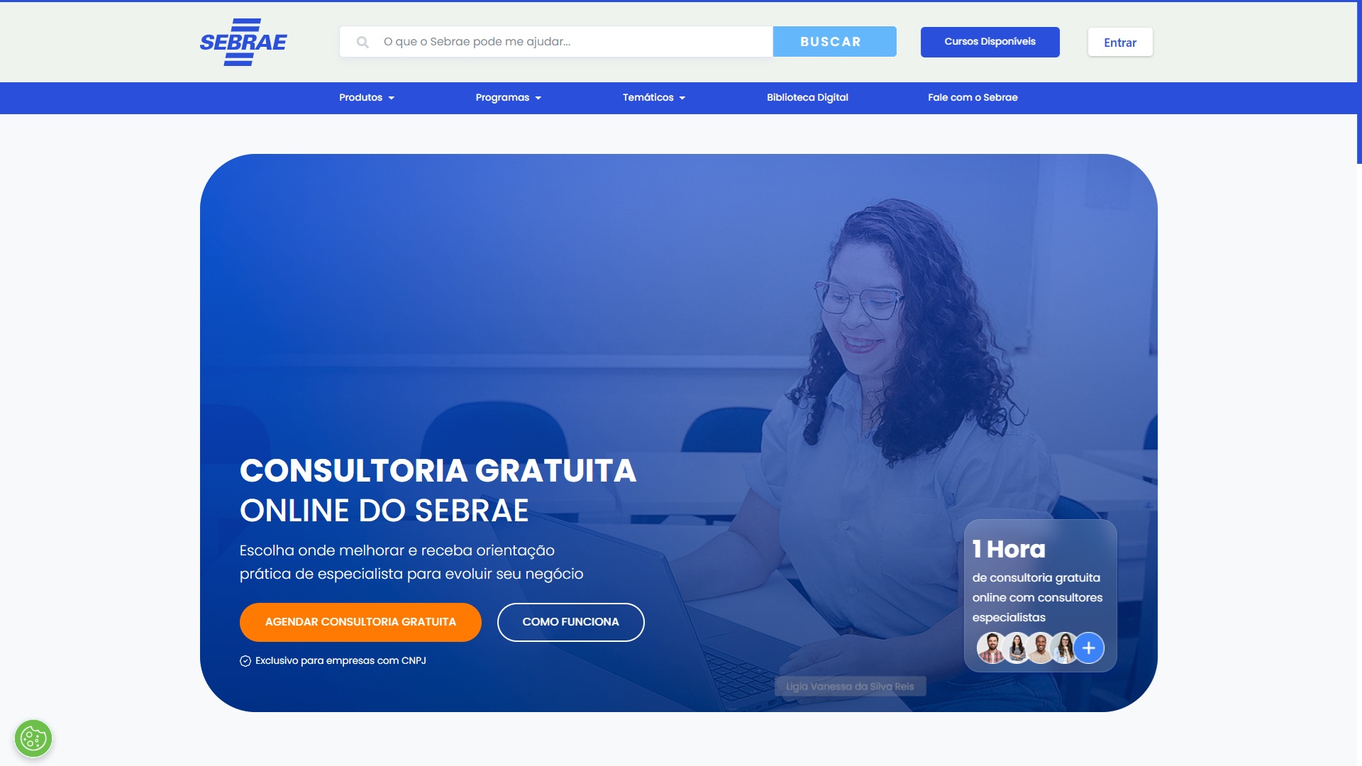 Sebrae cria página de Consultoria Online gratuita voltada a empreendedores goianos