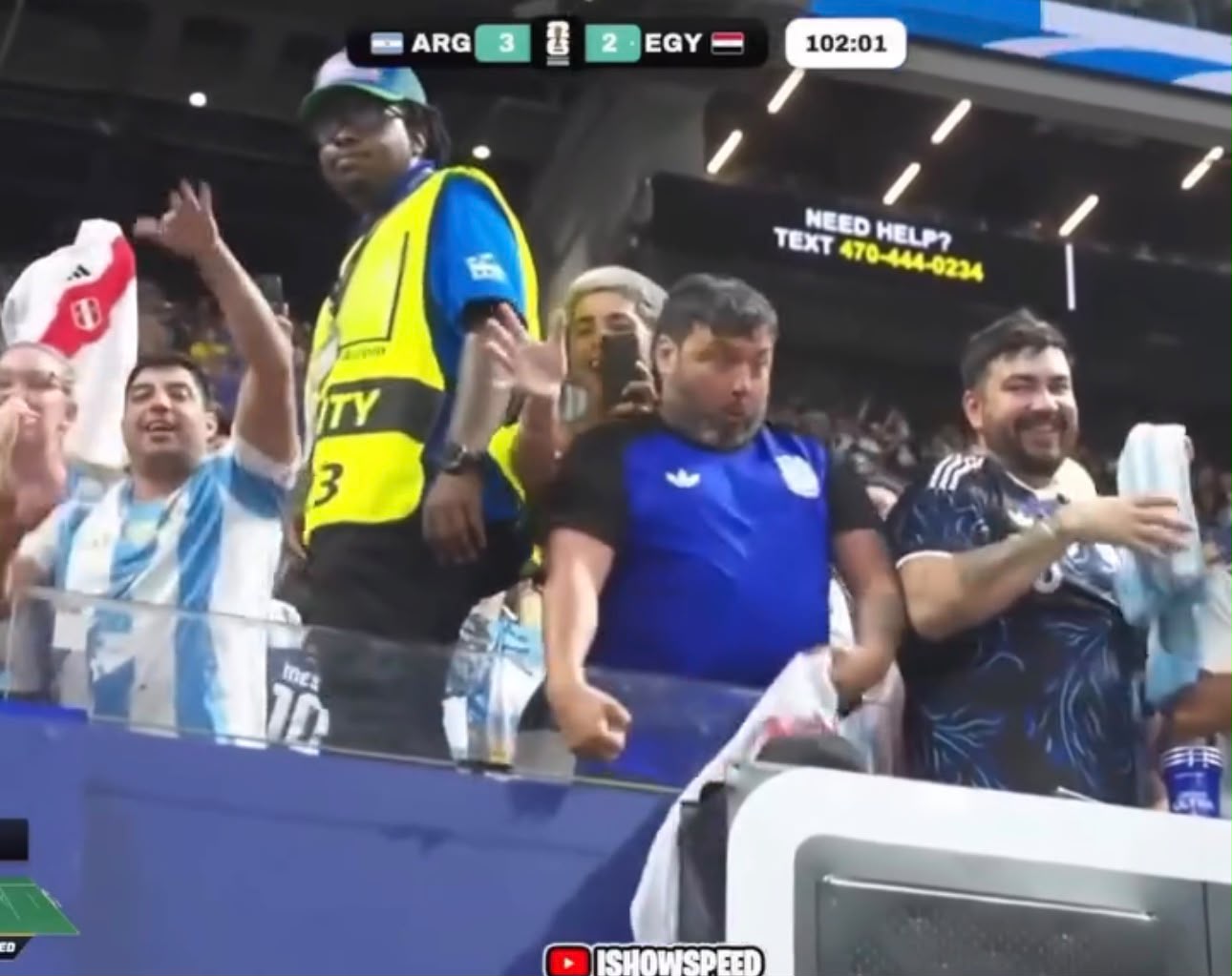 Momento de possível ato racista contra IShowSpeed após classificação da Argentina repercute nas redes