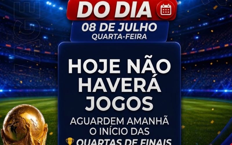 Copa do Mundo 2026 não tem jogos nesta quarta (8); quartas de final começam amanhã