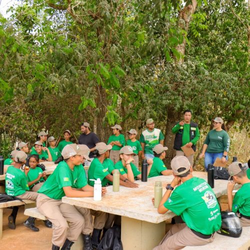 Guardiões Ambientais participam de aula prática no Viveiro Municipal de Senador Canedo