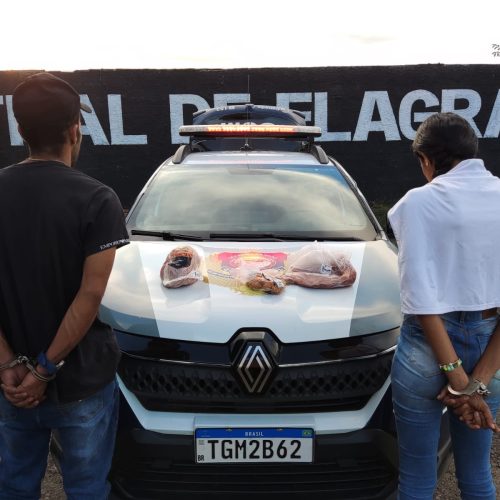 Dupla é detida após tentar furtar picanha e outros produtos de supermercado em Senador Canedo