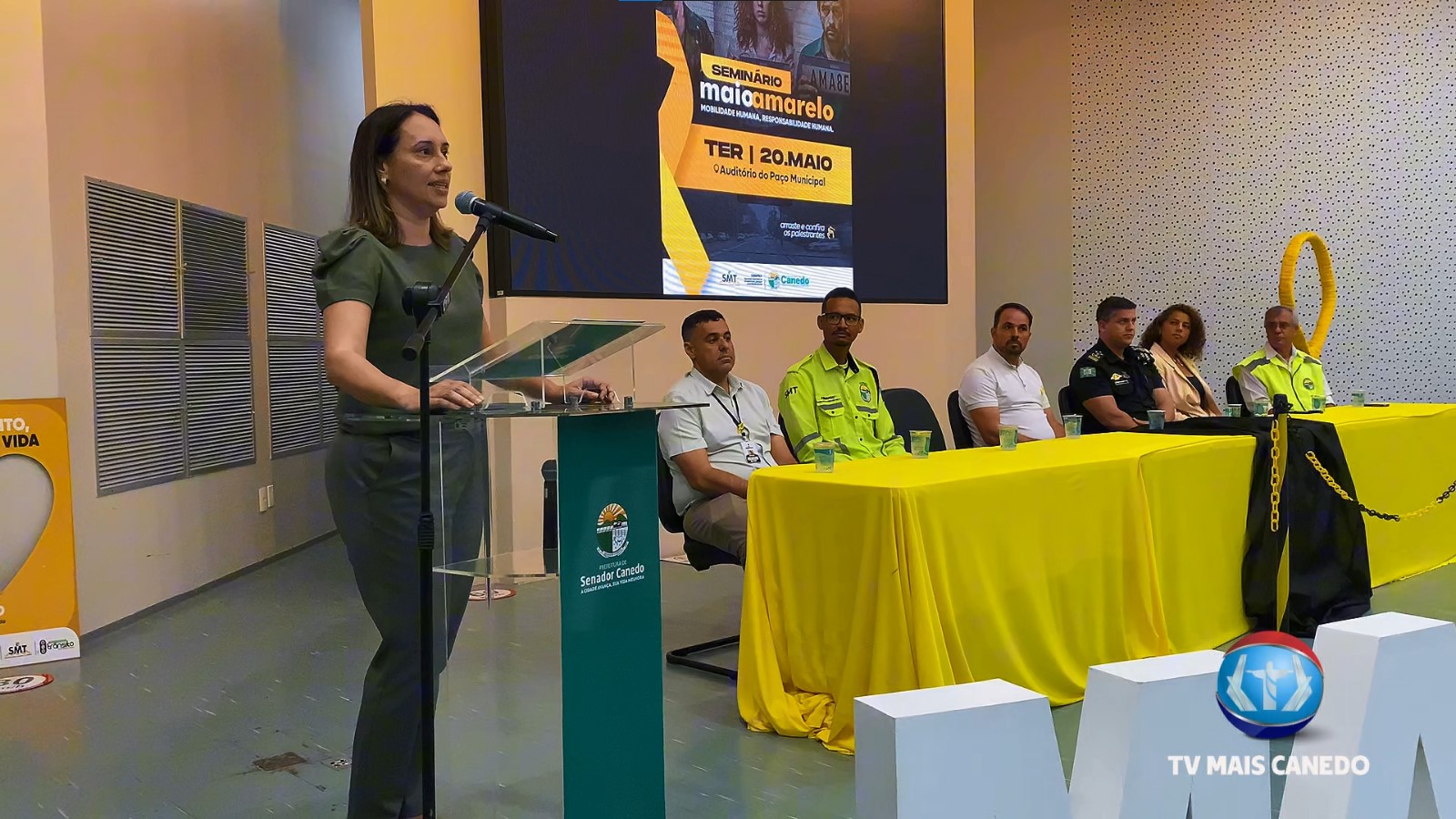 Seminário Maio Amarelo promove conscientização por um trânsito mais seguro no Paço Municipal