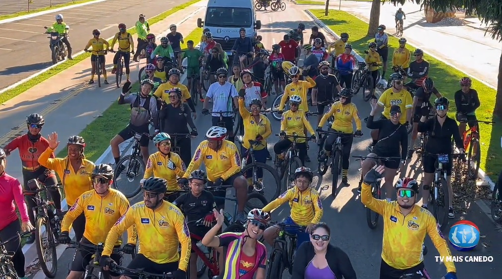 Maio Amarelo: Conscientização e mobilidade no passeio ciclístico de Senador Canedo