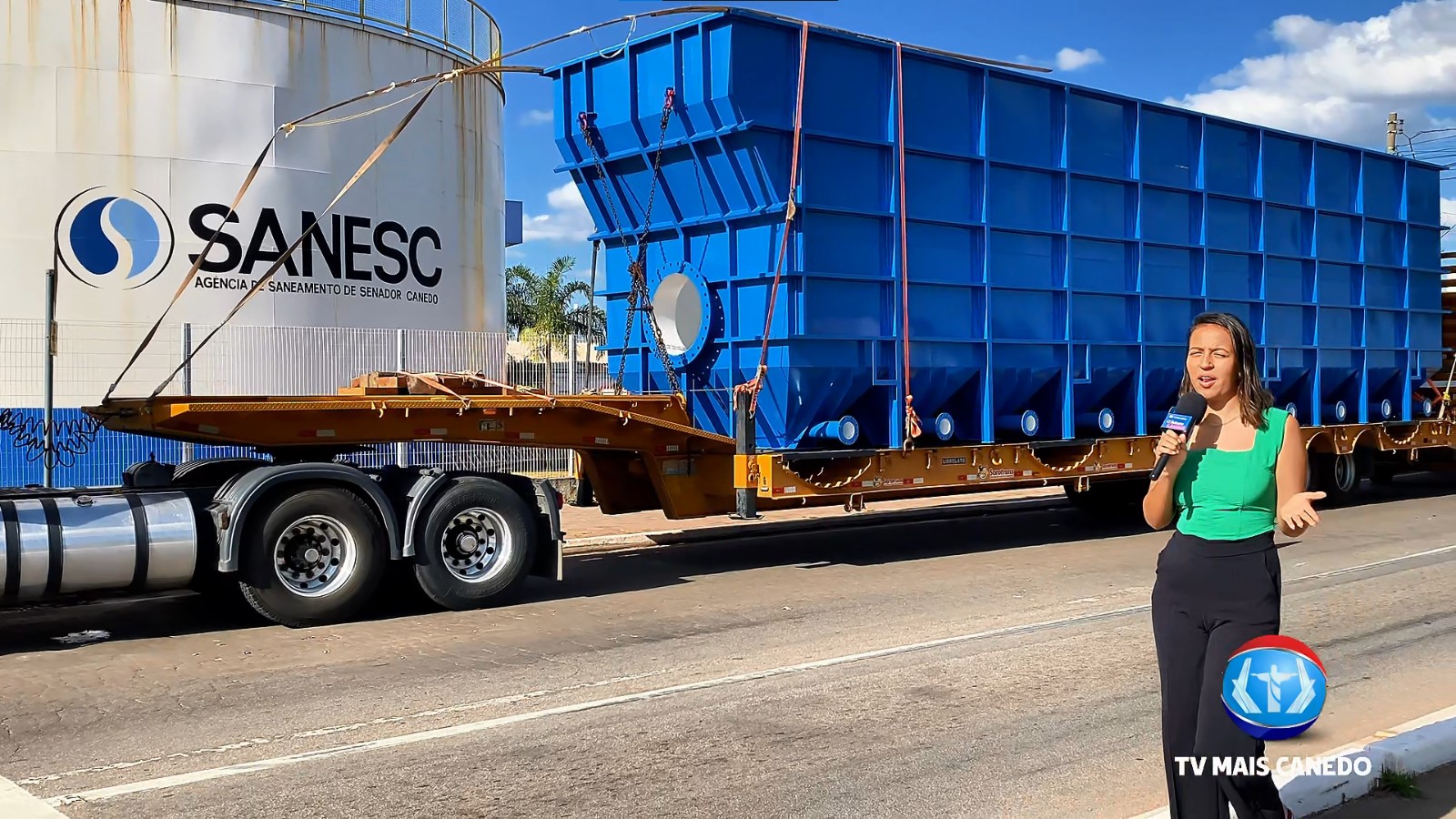 SANESC amplia sistema de tratamento de água em Senador Canedo com novas caixas de contenção