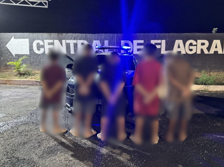 GCM apreende cinco adolescentes suspeitos de furto e agressão a idoso em Senador Canedo